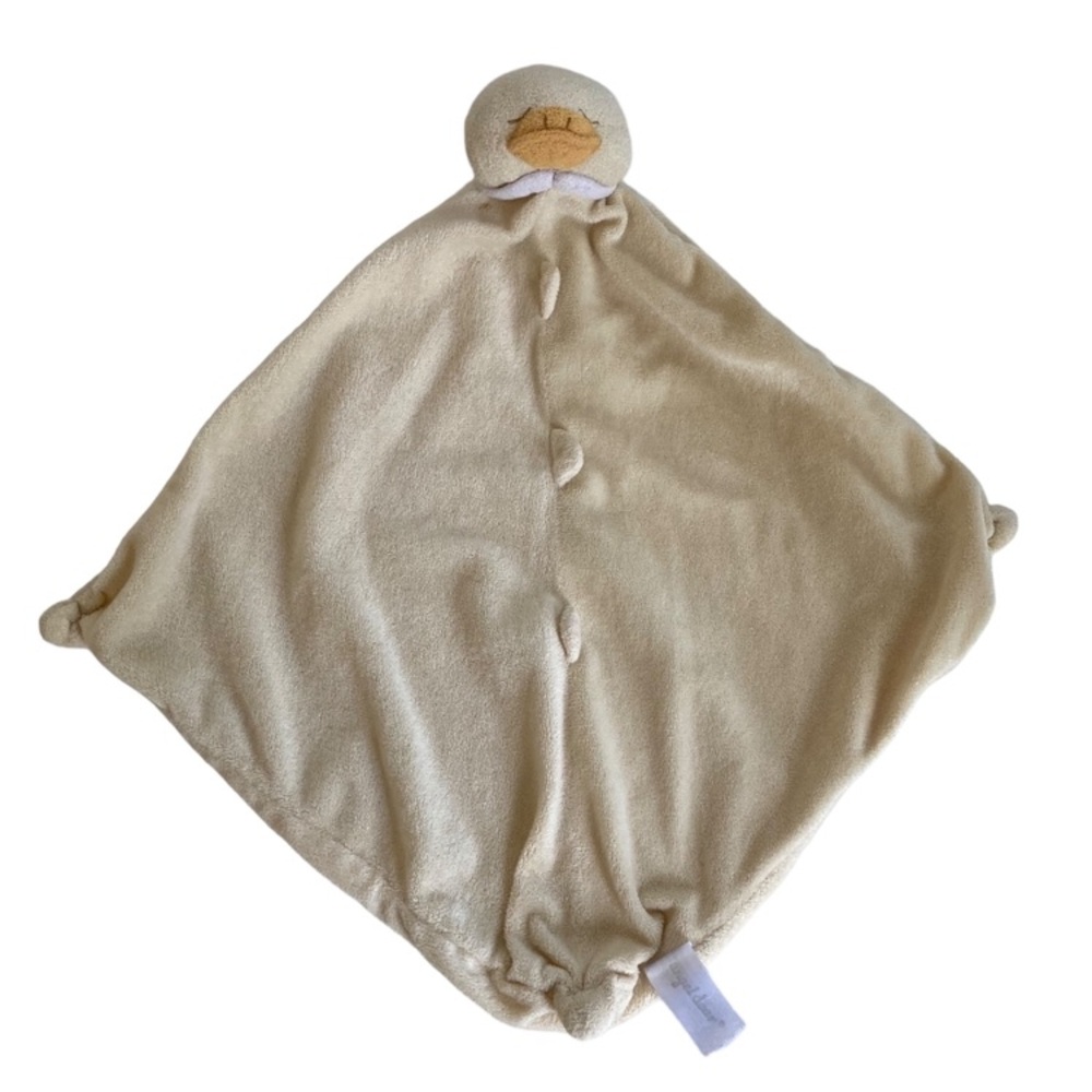 Angel Dear Baby Chick Duck Lovey Security Blanket 15" Yellow Plush
